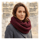thumbnail image 4 of Bufanda Cuello Estilo Punto Inglés Lana Invierno Abrigado, 4 of 5