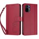 thumbnail image 3 of Funda Cartera Trébol para Xiaomi Redmi Note 10 4G/10S con Ranuras Tarjetas y Carga Inalámbrica Rojo, 3 of 6