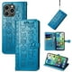 thumbnail image 1 of Funda Cartera FOXDOCK para iPhone 14 ProMax , Flip PU con Relieve de Gatos y Perros, Tarjetero y Soporte, 1 of 6
