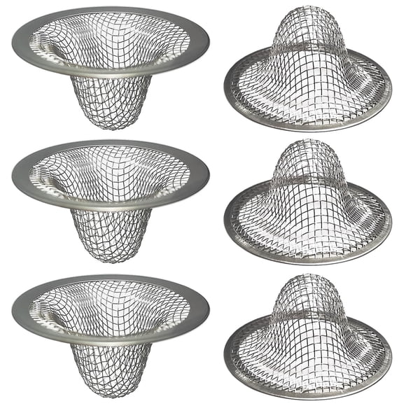 Coladores para desagüe de lavabo Seatery de acero inoxidable de 1,0"