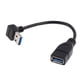 thumbnail image 2 of Cable Adaptador En ángulo Hacia Abajo USB 3.0 De 90 Grados De Sincronización De Datos Macho A A Hembra A, 2 of 3