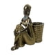 thumbnail image 2 of Figura De Dama Africana Con Almacenamiento De Llaves, Estatua De Mujer Para Escritorio, Baño, Oficina, 16,8x6,1x16,7 Cm, Negro, 2 of 3
