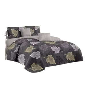 Genérico - Cubrecama Quilt Verano King - Gros Hojas Otoñales Kfl583