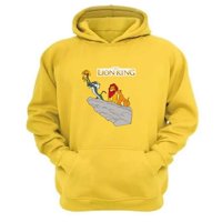 Genérico - Polerón Canguro El Rey De La Selva Amarillo Talla Xl Unisex