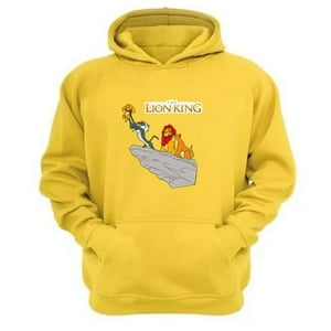 Genérico - Polerón Canguro El Rey De La Selva Amarillo Talla M Unisex