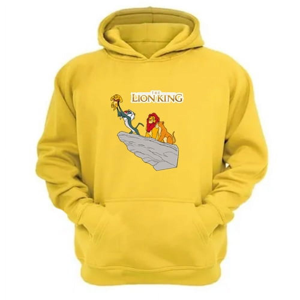 Genérico - Polerón Canguro El Rey De La Selva Amarillo Talla Xl Unisex