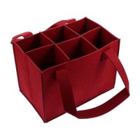 Bothyi - Caja De Almacenamiento De Navidad De 6 Botellas Portabotellas De Vino Portátil Para Soporte De Vino Rojo