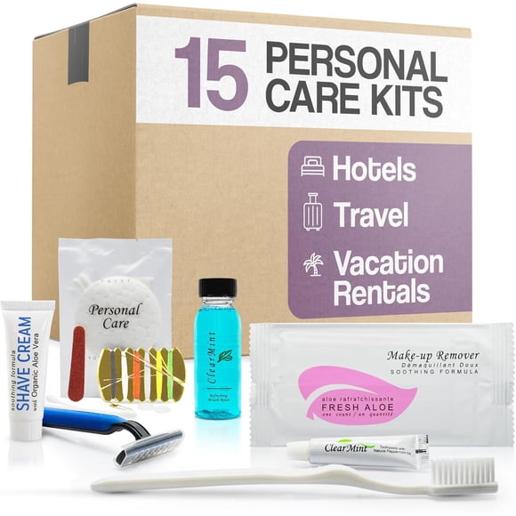 Kit de Aseo Diversified Hospitality 15 Sets Viaje Hotel
