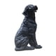 thumbnail image 4 of Estatua De Perro Resina Linda Escultura Animal Creativa Para Sala De Estar Balcón Césped Negro, 4 of 5