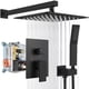 thumbnail image 1 of Alcachofa de ducha Shower System Gotonovo Rainfall Rain de 30 cm, color negro mate, 1 of 9