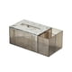 thumbnail image 5 of Caja de papel de pañuelos faciales rectangular Soporte de caja de pañuelos con dos compartimentos Servilletas Titular de pañuelos Funda para soporte gris, 5 of 5