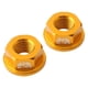 thumbnail image 1 of Bujes para ni?os Tuercas M10 Equilibrio plegable Bujes de las ruedas de la bicicleta Tuercas del eje de oro, 1 of 5