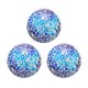thumbnail image 1 of Uxcell 3Pcs Bolas Decorativas de Vidrio 2.36 pulgadas Orbes Bolas de Centro Esfera de Vidrio de Mosaico para Decorar Cuencos Jarrones Mesa de Comedor Fiesta, Azul Claro Profundo, 1 of 5