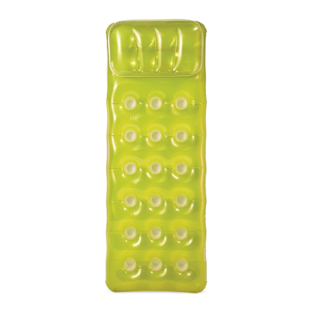 Colchoneta Inflable Intex 18-pocket Fashion Mat Verde