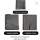 thumbnail image 2 of Juego De Sabanas 1.5 Plazas + Fundas De Almohada Gris Hilos Aura Zeus, 2 of 8