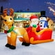 thumbnail image 1 of Papá Noel inflable navideño MICOCAH en trineo de 2 m con muñeco de nieve, 1 of 3