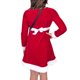 thumbnail image 2 of Vestido de Santa de Terciopelo Rosa y Violeta con Bolsa para Niña 3T, 2 of 2