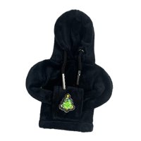 Ioensy - Funda Navideña Para Palanca De Cambios De Coche, Pomo De Palanca De Cambios De Felpa Suave, Funda Con Capucha, Funda Negra Para Árbol De Navidad