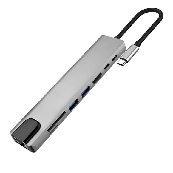 Hub Thunderbolt3 Usb-c Hdmi4k Dock 8 Generico 6003493