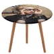 thumbnail image 1 of Madonna-theme Fitted Round Tablecloths Elastic Edged Table Covers Waterproof Table Cloth for Kitchen Holiday Party Tables Decor 120cm, 1 of 6