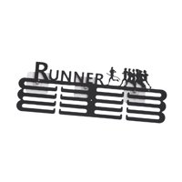 Magideal - Colgador De Exhibición Para Medallas, Estante De Almacenamiento, Organizador De Metal, Soporte Para Medallas Fácil De Instalar Para Colgar En La Pared 7 Corredores