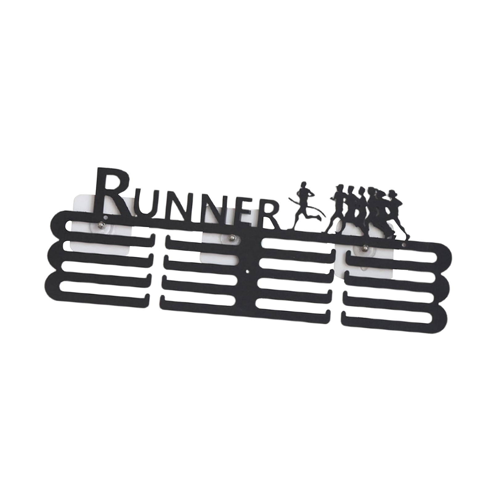 Magideal - Colgador De Exhibición Para Medallas, Estante De Almacenamiento, Organizador De Metal, Soporte Para Medallas Fácil De Instalar Para Colgar En La Pared 7 Corredores