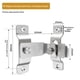 thumbnail image 3 of 2 paquete Cerradura de puerta giratoria, cerradura de puerta de barra de acero inoxidable de 90 grados, cerradura de puerta deslizante, acabado cepillado, 3 of 3