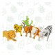 thumbnail image 1 of Set De Juguete Animales Salvajes Deferentes Diseños - PB-C12, 1 of 2