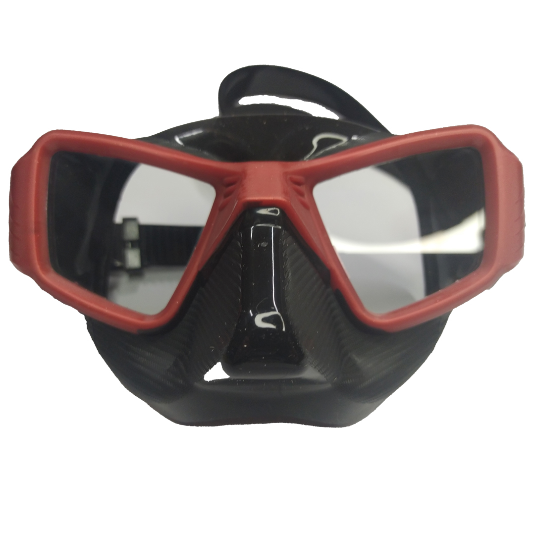 Cazasub - Mascara De Buceo Ninja - Rojo