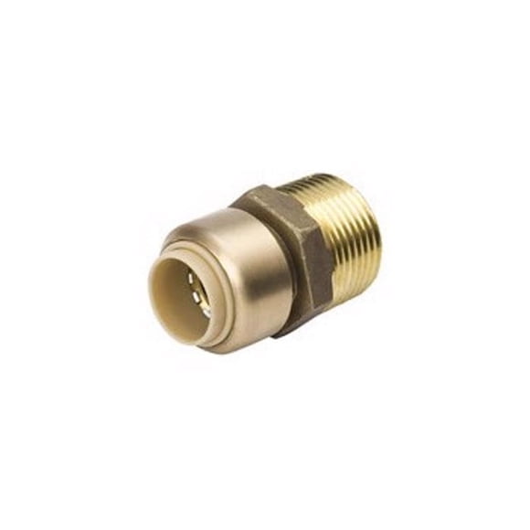 Adaptador Push to Connect de latón B&K Proline de 1/2 a 3/4 pulgadas