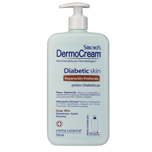 Crema Corporal Simond’s Dermocream Diabetic Skin reparacion profunda urea 10%
