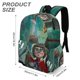 thumbnail image 3 of Dalia y el Libro Rojo-theme Backpack, Campus style schoolbag Bookbag with Adjustable Shoulder Straps And Large Zip Compartment, Unisex Travel Bags.42x30x15cm, 3 of 6