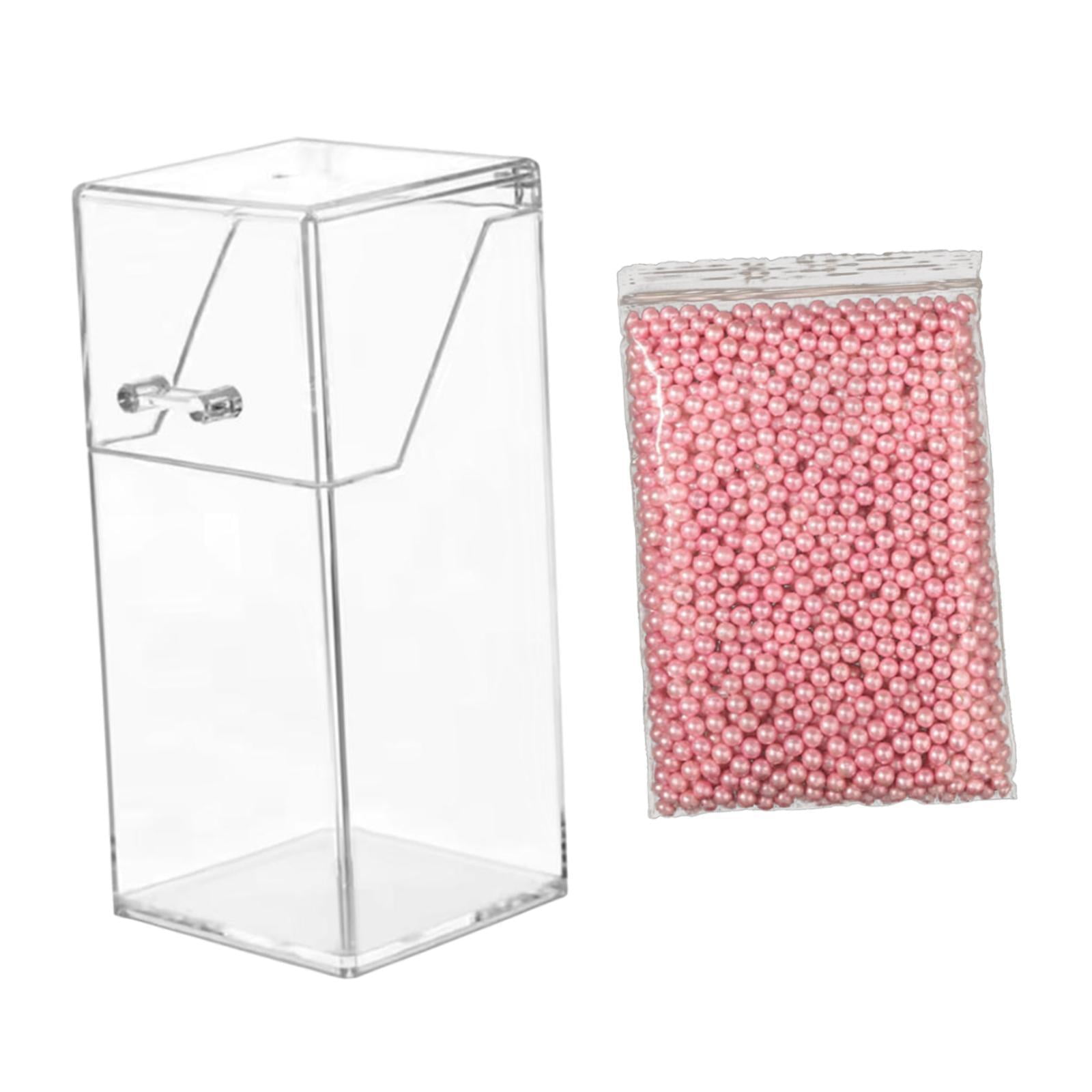 Ioensy - Organizador De Maquillaje Con Perlas, Soporte Para Lápices De Cejas, Cepillos De Baño, Perlas De Polvo Para El Hogar