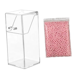 Ioensy - Organizador De Maquillaje Con Perlas, Soporte Para Lápices De Cejas, Cepillos De Baño, Perlas De Polvo Para El Hogar