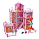 thumbnail image 1 of Juguete Casa De Muñecas 256 Piezas 3 Pisos Rosado Infantil, 1 of 3