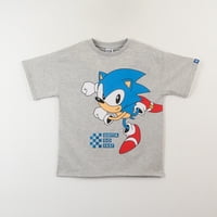 Polera Manga Corta Niño Gris Gotta Go Fast Sonic