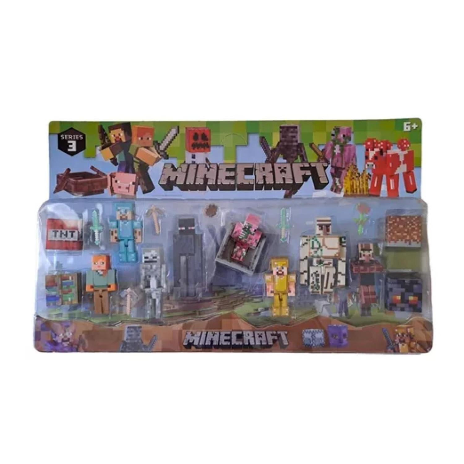 Minecraft Mini-Figures Series 7 1" Zombie in Minecart Rolling Figure