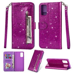 Funda Para Foxdock Elegante Funda Samsung Galaxy A32 5G Glitter Con Cremallera-Ideal Para El Uso Diario