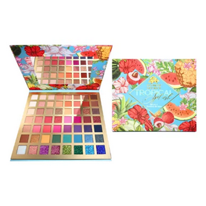 Genérico - Paleta De Sombras 56 Colores Tropical Flower Secret