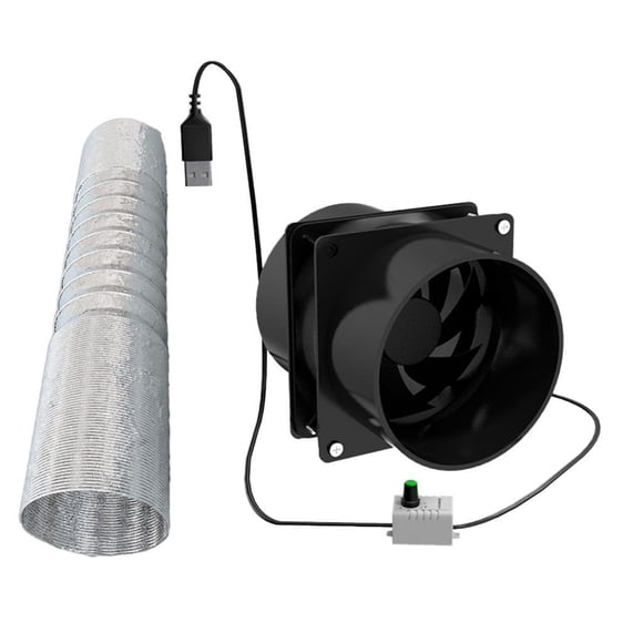 Extractor De Aire Para Yate Ventilador Portátil Con Ahorro De Energía Para Ventana Inodoros Ático Ventilador Doble Tubo De 3m