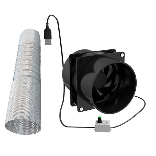 Extractor De Aire Para Yate Ventilador Portátil Con Ahorro De Energía Para Ventana Inodoros Ático Ventilador Doble Tubo De 3m
