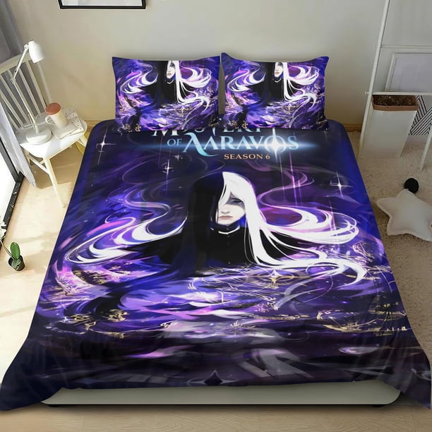 El Misterio de Aaravos Conjunto de sábanas temático, trío de piezas, cómodo y amigable con la piel, diseño único, regalo de decoración para el hogar para familiares, amigos y fans, 90 cm * 190 cm