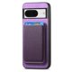 thumbnail image 4 of Funda de Cuero Magnética con Tarjetero para Google Pixel 8 Cubierta Delgada Morado, 4 of 5