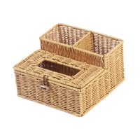 Magideal - Caja De Almacenamiento De Pañuelos, Porta Pañuelos Tejidos, Organizador De Pañuelos, Soporte De Almacenamiento De Pañuelos Para Tocador, Decoración De