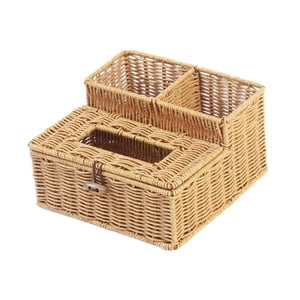 Magideal - Caja De Almacenamiento De Pañuelos, Porta Pañuelos Tejidos, Organizador De Pañuelos, Soporte De Almacenamiento De Pañuelos Para Tocador, Decoración De