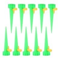 Ioensy - Dispositivo De Riego De Plantas Con Picos De Autorriego Para Plantas De Interior, Maceta, Jardín, Verde, 10 Uds.