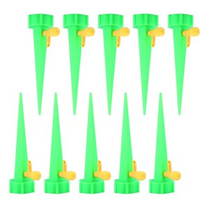 Ioensy - Dispositivo De Riego De Plantas Con Picos De Autorriego Para Plantas De Interior, Maceta, Jardín, Verde, 10 Uds.