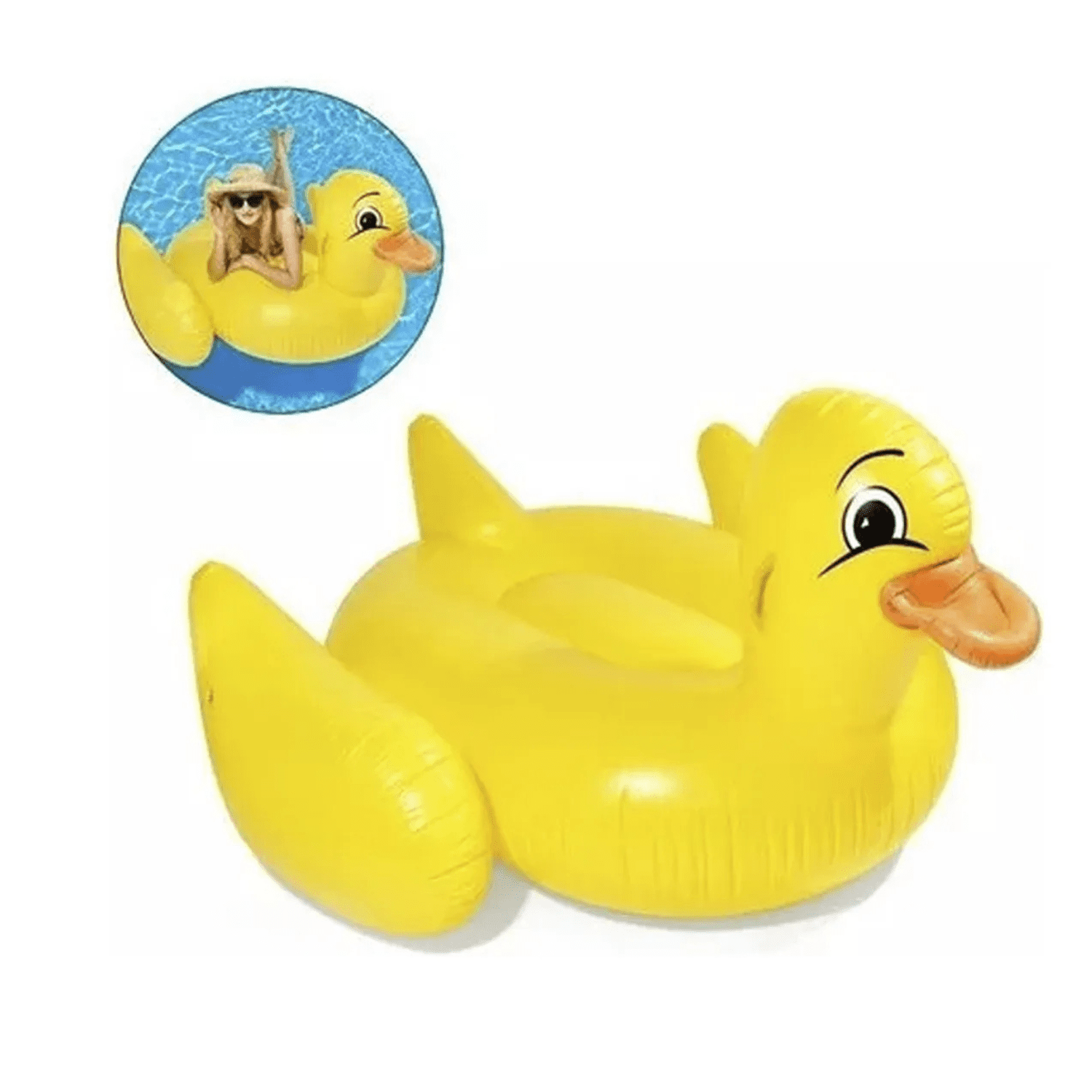 Genérico - Flotador Para Piscina Pato Inflable Grande 140x135x80