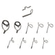 thumbnail image 1 of 11x Snake Guides Kit 9ft 4WT a 11WT Fly Rod Guides Set Rod Guides Herramientas Caña Kit de reparación para pesca , a A, 1 of 5