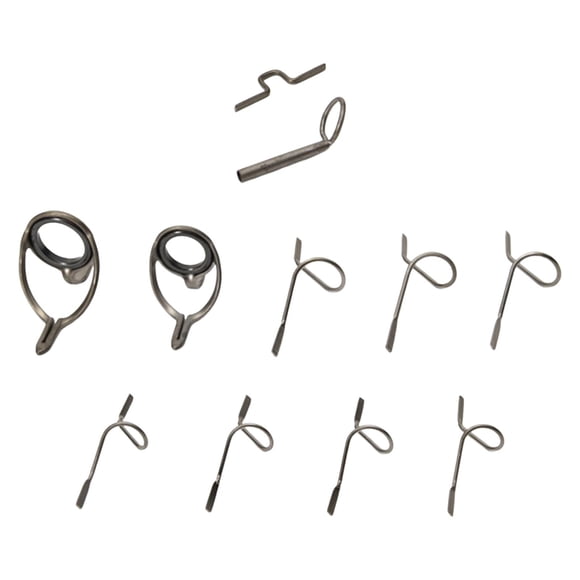 11x Snake Guides Kit 9ft 4WT a 11WT Fly Rod Guides Set Rod Guides Herramientas Caña Kit de reparación para pesca , a A